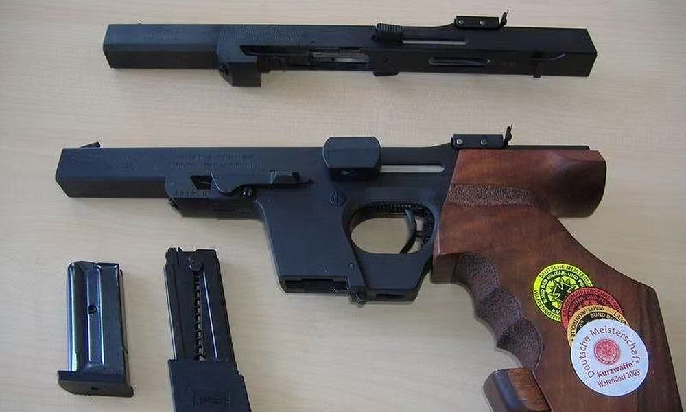 .357 Magnum firearm at the Riga shooting range