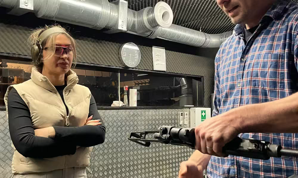 Tourist shooting experience in Hungary (Budapest)